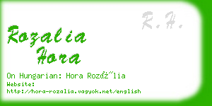 rozalia hora business card